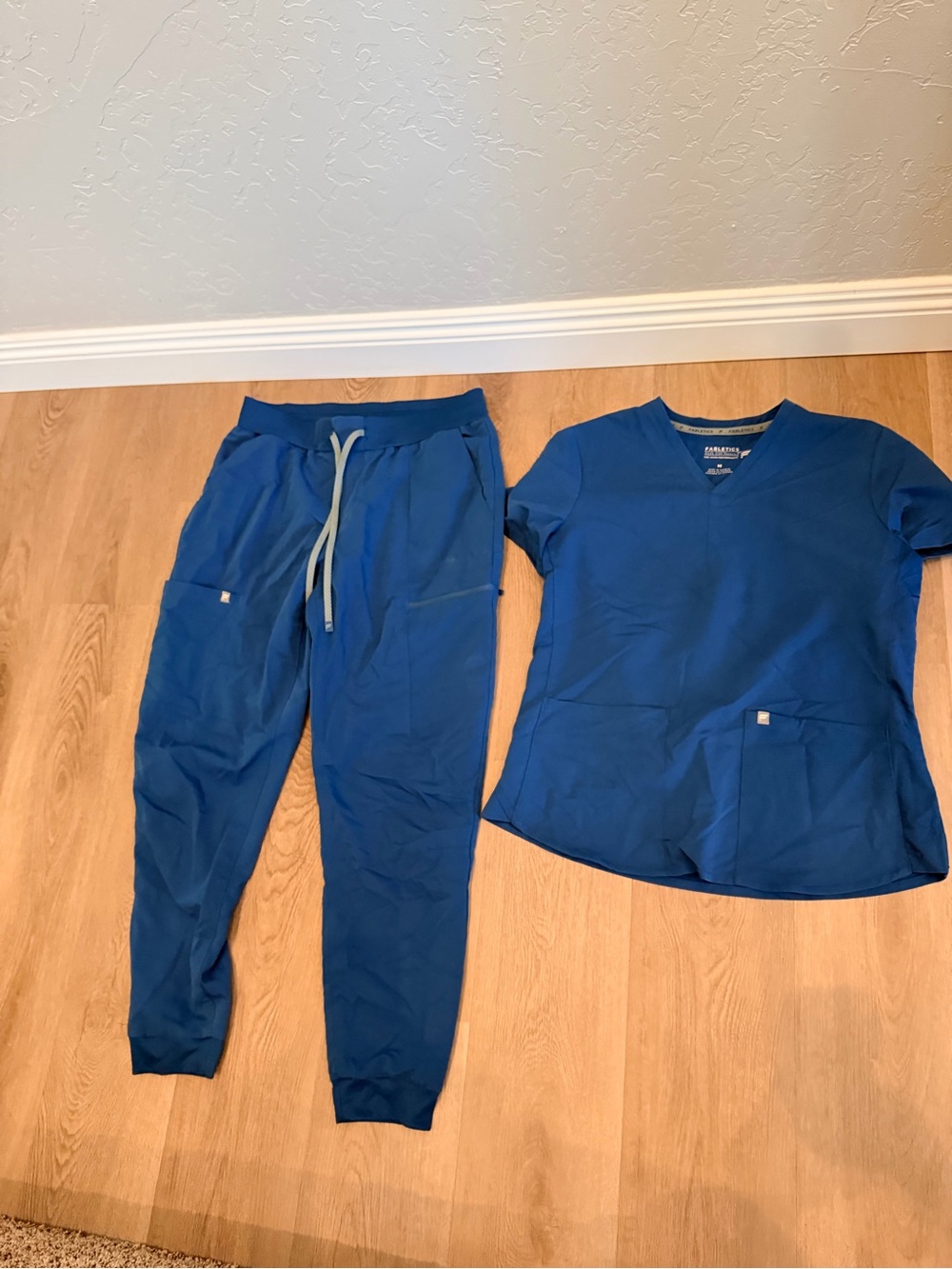 Teal FABLETICS scrub set